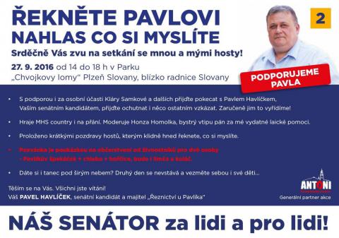 pozvánka Pavel Havlíček Plzeň